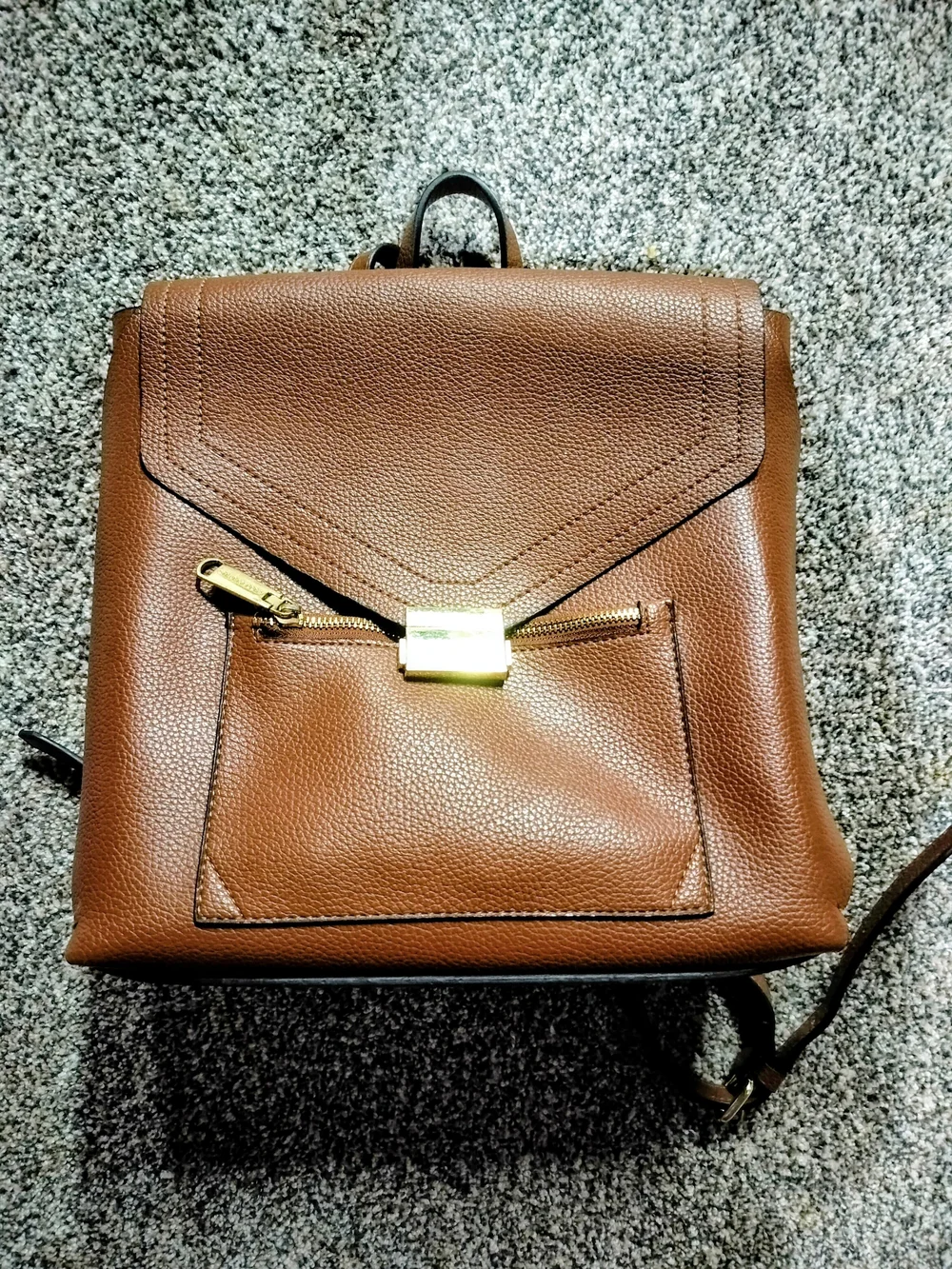 Steve Madden Men's Brown Leather Crossbody Bag
